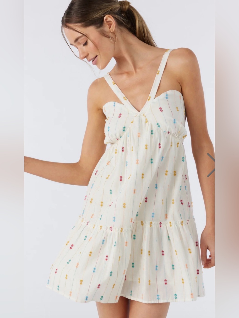 O'Neill Imara Cream Mini Dress.  Sz M